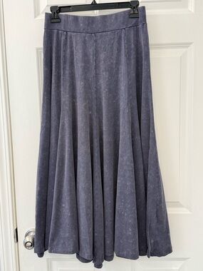NWT CMOI NYC Blue Acid Washed Panel Skirt Size Medium